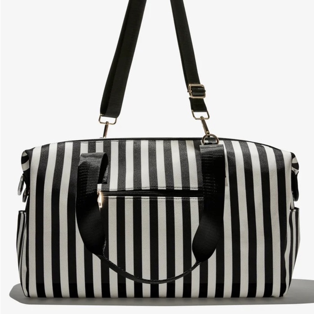 Striped Alice + Olivia x FabFitFun Duffle Bag -NWT